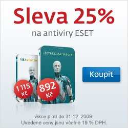 ESET s 25% slevou!