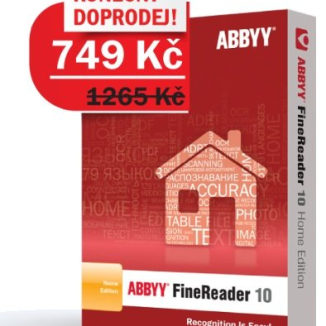 Doprodej ABBYY FineReader 10 Home