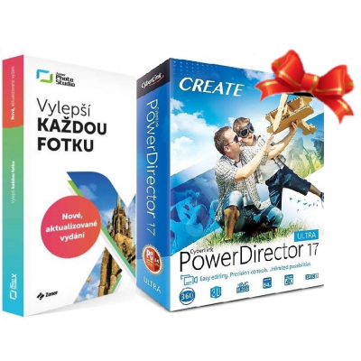 Zoner Photo Studio X, licence na 1 rok pro 1 uživatele + CyberLink PowerDirector 17 ZDARMA                    