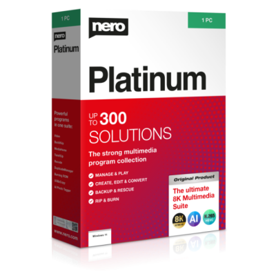 Nero Platinum Suite 2024, Elektronická licence                    