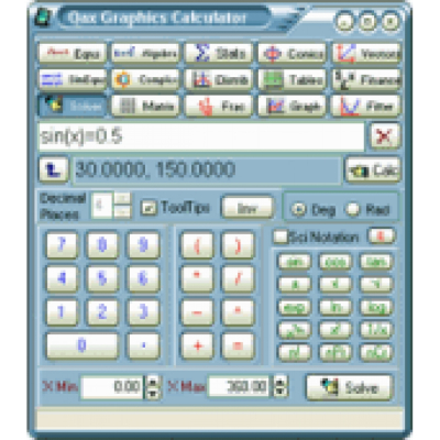 Qax Graphics Calculator                    