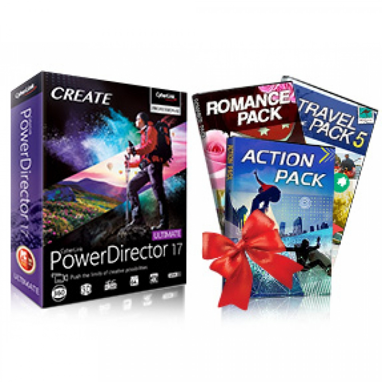 CyberLink PowerDirector 17 Ultimate + pluginy a efekty v hodnotě 2